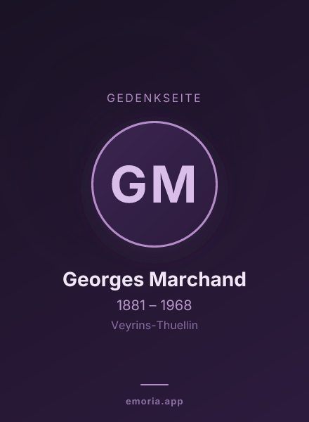 Gedenkportrait von Georges Marchand