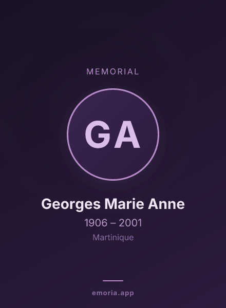 Memorial portrait of Georges Marie Anne