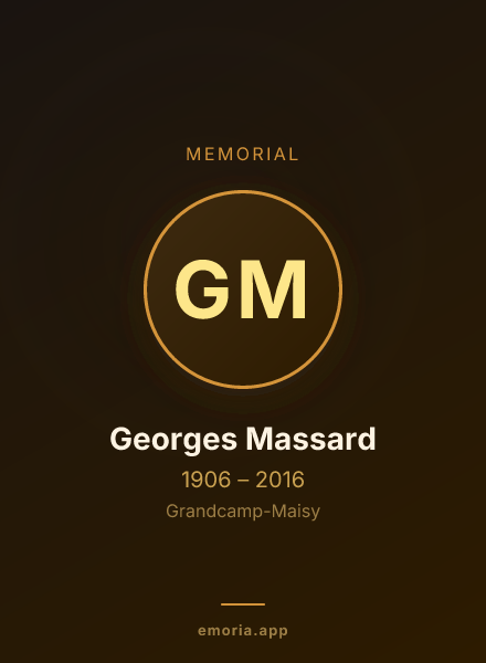 Memorial portrait of Georges Massard