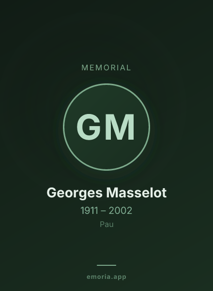 Memorial portrait of Georges Masselot