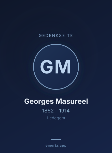 Gedenkportrait von Georges Masureel