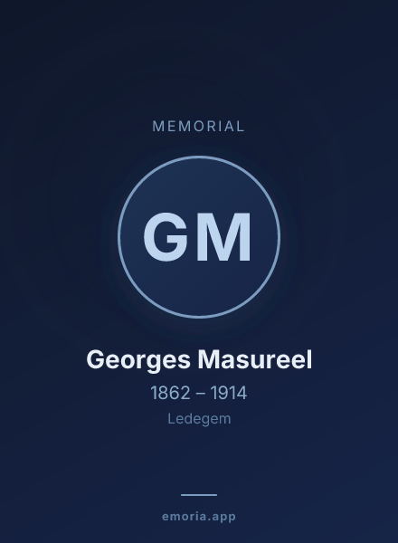 Memorial portrait of Georges Masureel