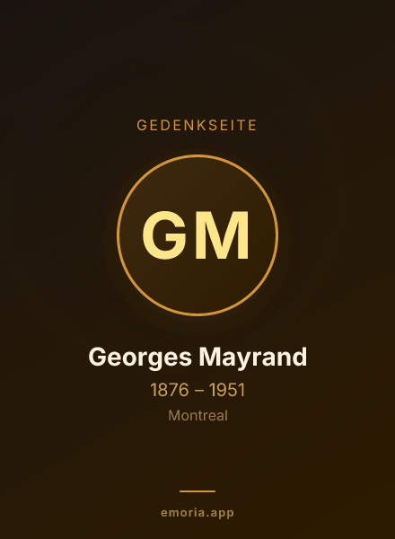 Gedenkportrait von Georges Mayrand