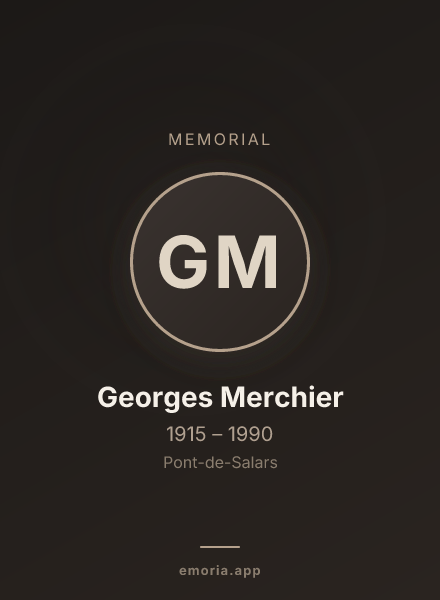 Memorial portrait of Georges Merchier