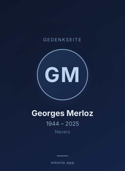 Gedenkportrait von Georges Merloz