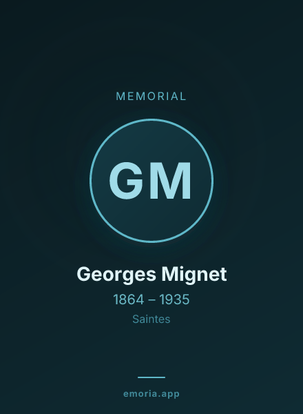Memorial portrait of Georges Mignet