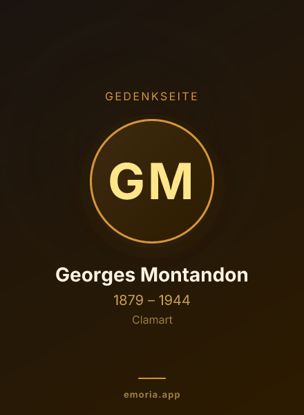 Gedenkportrait von Georges Montandon
