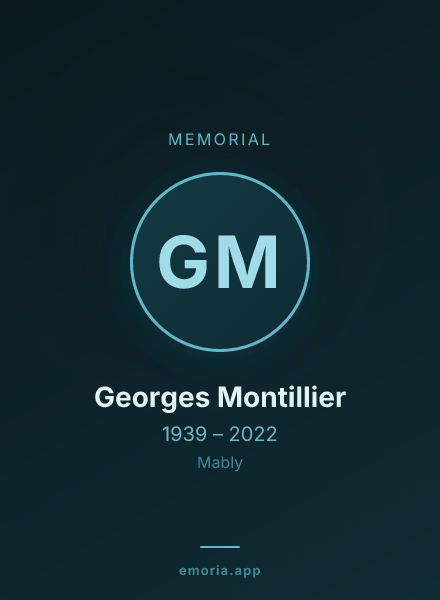 Memorial portrait of Georges Montillier