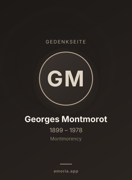 Gedenkportrait von Georges Montmorot