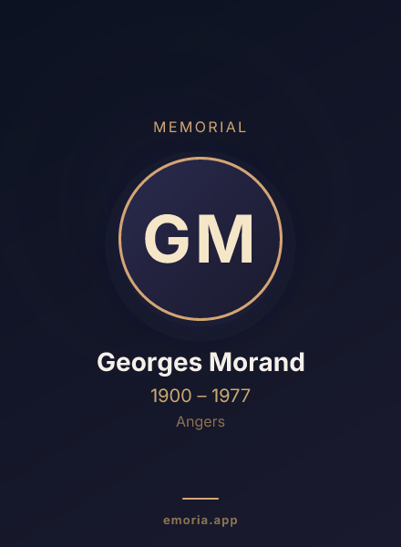 Memorial portrait of Georges Morand