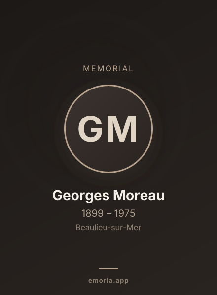 Memorial portrait of Georges Moreau