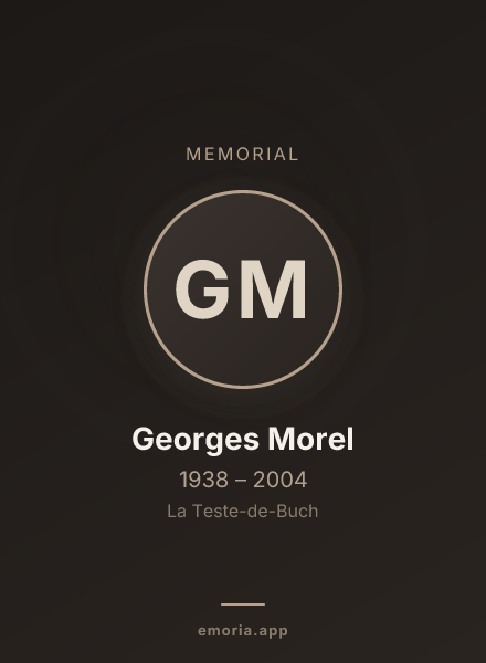 Memorial portrait of Georges Morel