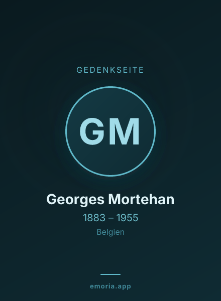 Gedenkportrait von Georges Mortehan