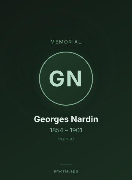 Memorial portrait of Georges Nardin