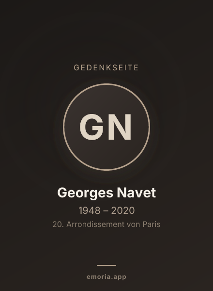 Gedenkportrait von Georges Navet