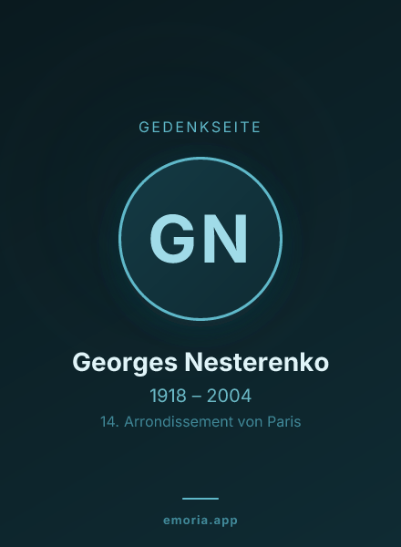 Gedenkportrait von Georges Nesterenko