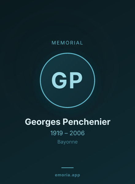 Memorial portrait of Georges Penchenier
