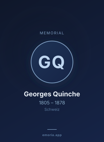 Memorial portrait of Georges Quinche
