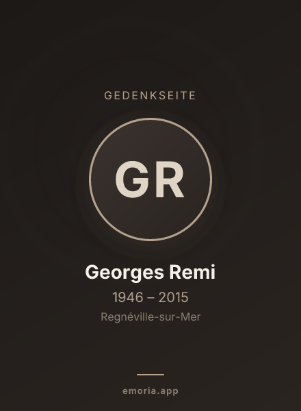 Gedenkportrait von Georges Remi