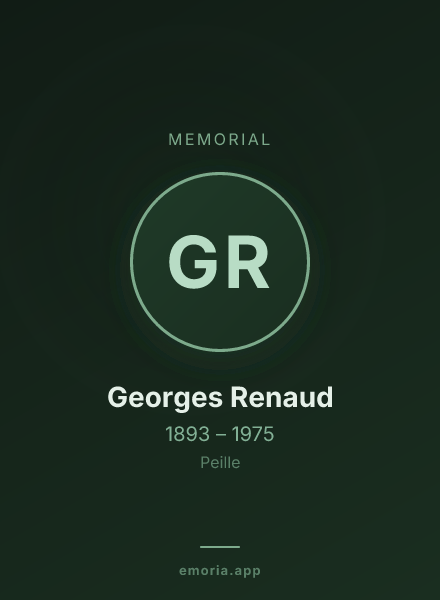 Memorial portrait of Georges Renaud