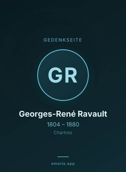 Gedenkportrait von Georges-René Ravault