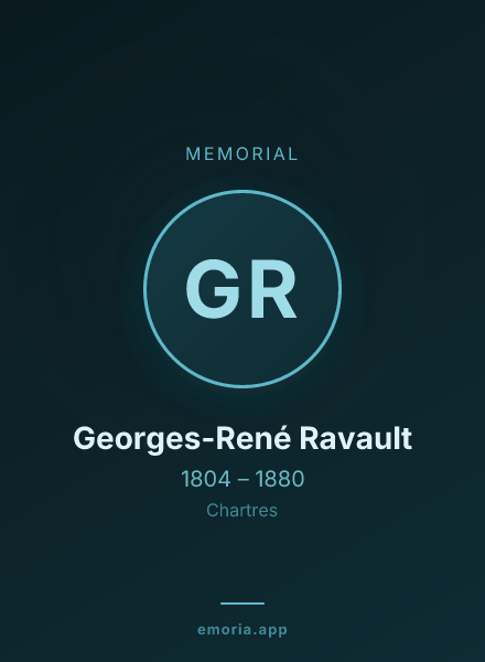 Memorial portrait of Georges-René Ravault