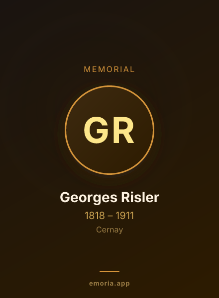 Memorial portrait of Georges Risler