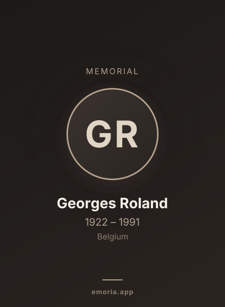 Memorial portrait of Georges Roland