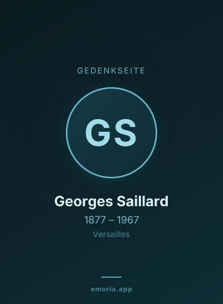 Gedenkportrait von Georges Saillard