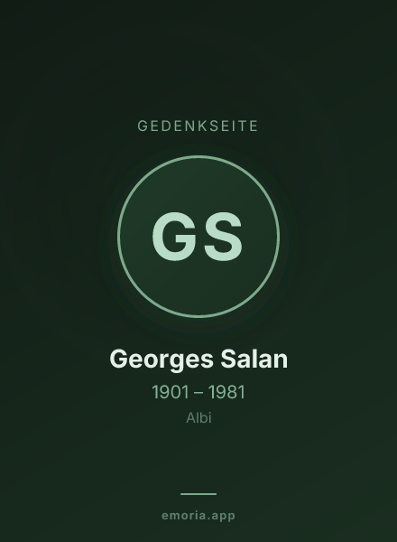 Gedenkportrait von Georges Salan