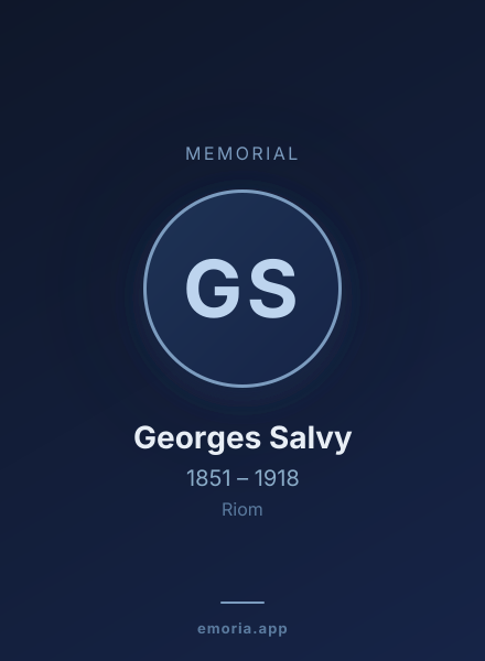 Memorial portrait of Georges Salvy