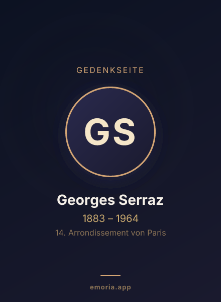 Gedenkportrait von Georges Serraz