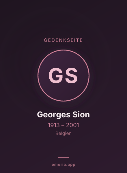 Gedenkportrait von Georges Sion