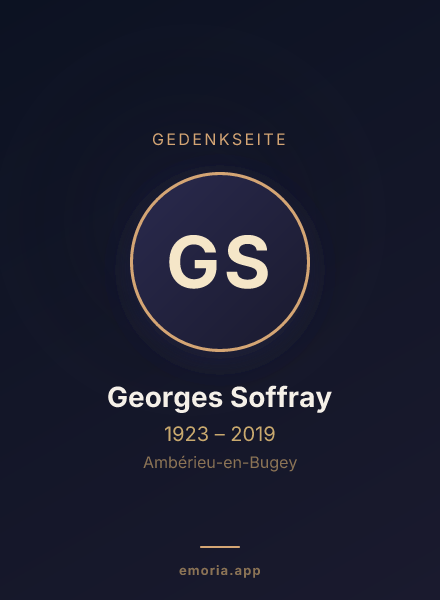 Gedenkportrait von Georges Soffray