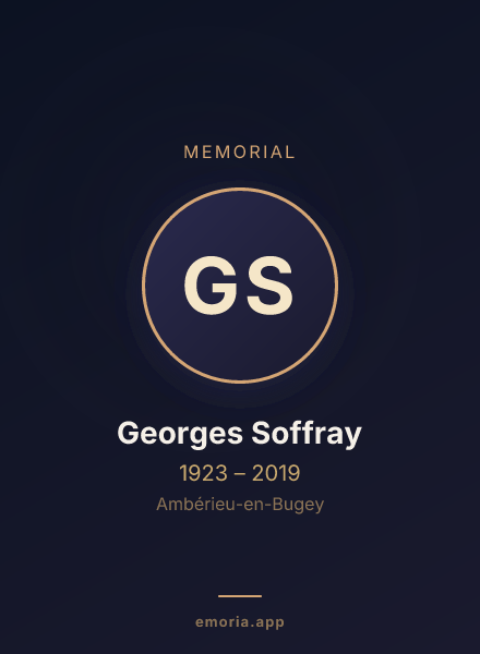Memorial portrait of Georges Soffray