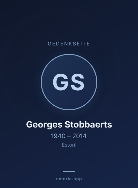 Gedenkportrait von Georges Stobbaerts