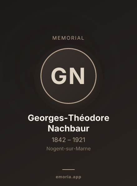 Memorial portrait of Georges-Théodore Nachbaur