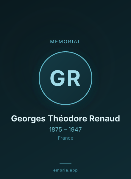 Memorial portrait of Georges Théodore Renaud