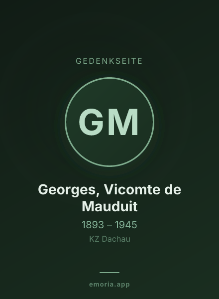 Gedenkportrait von Georges, Vicomte de Mauduit