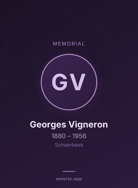 Memorial portrait of Georges Vigneron