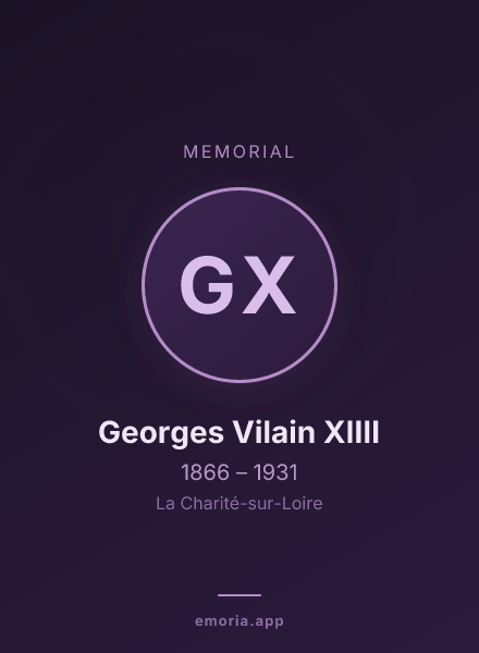 Memorial portrait of Georges Vilain XIIII