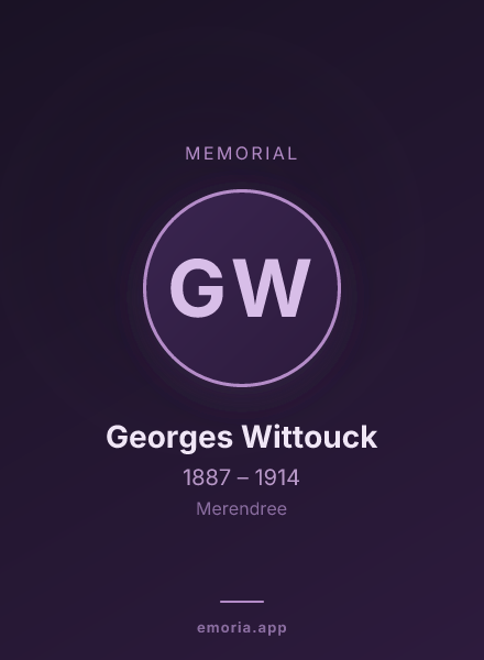 Memorial portrait of Georges Wittouck