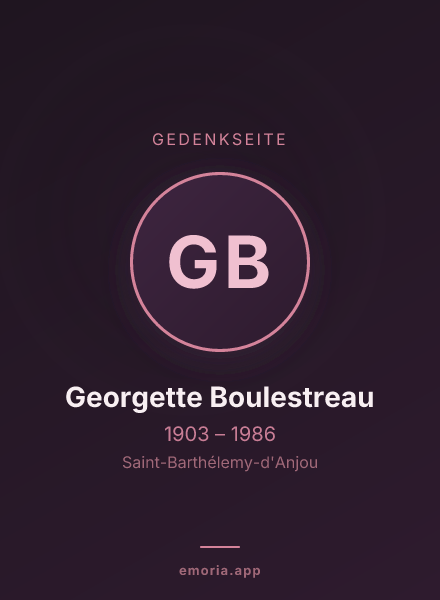 Gedenkportrait von Georgette Boulestreau