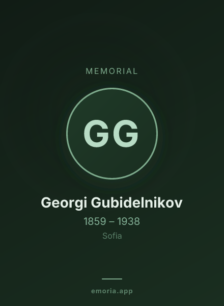 Memorial portrait of Georgi Gubidelnikov
