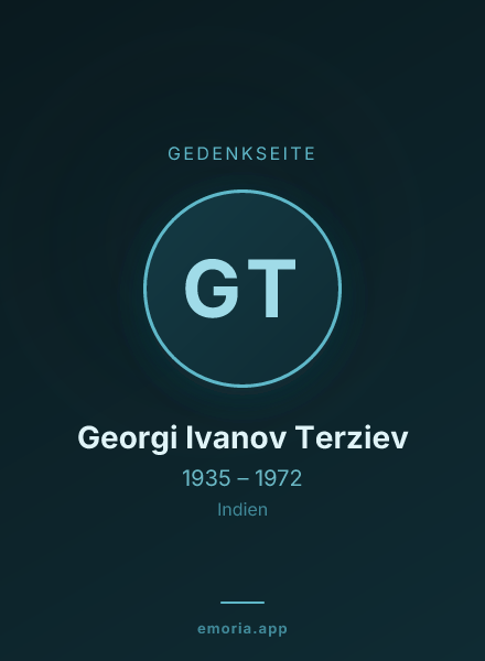 Gedenkportrait von Georgi Ivanov Terziev