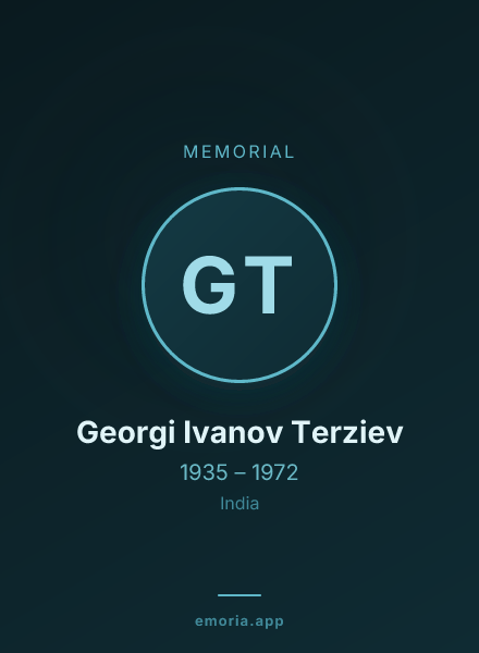 Memorial portrait of Georgi Ivanov Terziev