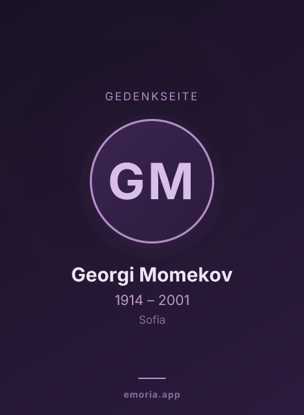 Gedenkportrait von Georgi Momekov