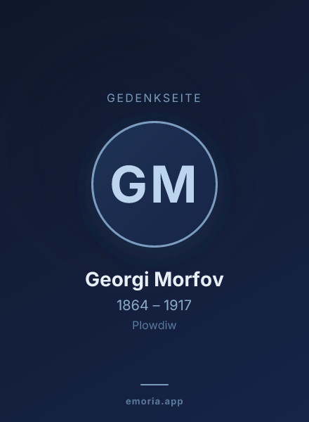 Gedenkportrait von Georgi Morfov