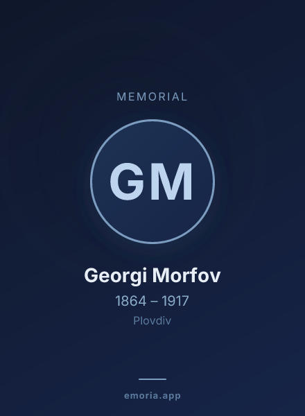 Memorial portrait of Georgi Morfov