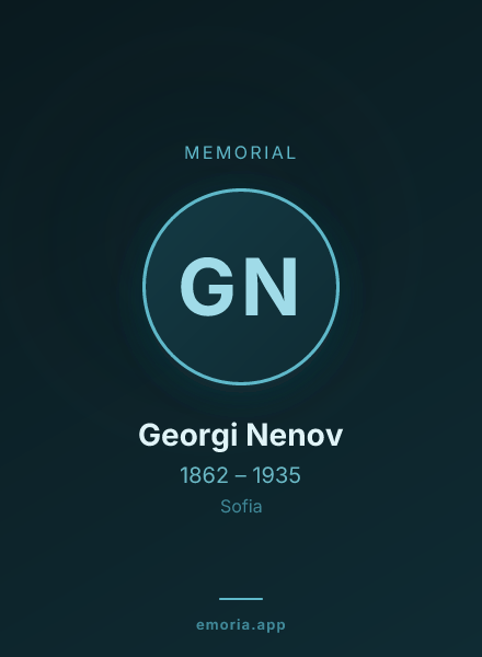 Memorial portrait of Georgi Nenov